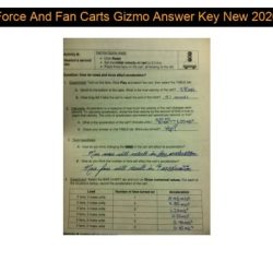 Fan cart gizmo answer key