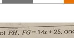 If g is the midpoint of fh find fg