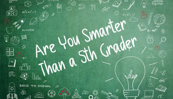 Are you smarter than a 7th grader questions