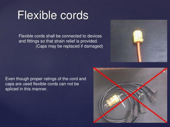 Type sj flexible cord is recognized