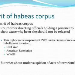 Writ of habeas corpus ap gov